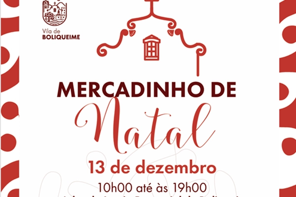 Evento - Mercadinho de Natal - Boliqueime - Boliqueime | JF de Boliqueime| Loulé| Algarve - 13 de dezembro de 2025 das 10:00 as 19:00