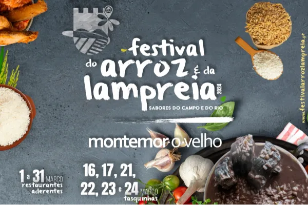 Evento - Festival do Arroz e da Lampreia  - Montemo-o-Velho| Montemor-O-Velho| Região de Coimbra - De 1 a 31 de Março