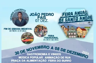 Evento - Feira Anual de Santo André - Mesão Frio - De sábado, 30 de novembro de 2024 a domingo, 8 de dezembro de 2024