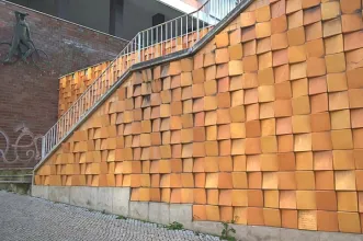 Local - Painel Cerâmico em Escadaria na Avenida Infante Santo - Estrela| Lisboa| Área Metropolitana de Lisboa| Portugal