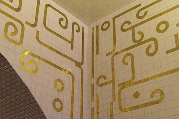 Local - Azulejos na Estação de Metro da Baixa-Chiado - Santa Maria Maior| Lisboa| Área Metropolitana de Lisboa