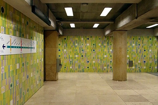 Local - Azulejos na Estação de Metro do Martim Moniz - Santa Maria Maior| Lisboa| Área Metropolitana de Lisboa