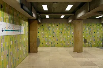 Local - Azulejos na Estação de Metro do Martim Moniz - Santa Maria Maior| Lisboa| Área Metropolitana de Lisboa| Portugal