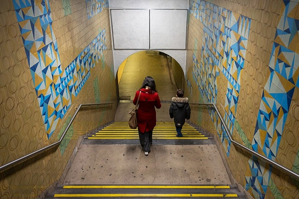 Local - Azulejos na Estação de Metro da Avenida - Santo António| Lisboa| Área Metropolitana de Lisboa