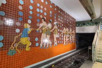Local - Azulejos na Estação de Metro de Alvalade - Alvalade| Lisboa| Área Metropolitana de Lisboa| Portugal