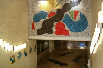 Local - Azulejos na Estação de Metro de Carnide - Carnide| Lisboa| Área Metropolitana de Lisboa| Portugal