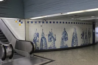 Local - Azulejos na Estação de Metro do Campo Grande - Lumiar| Lisboa| Área Metropolitana de Lisboa| Portugal