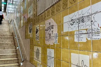 Local - Azulejos na Estação de Metro da Quinta das Conchas - Lumiar| Lisboa| Área Metropolitana de Lisboa| Portugal