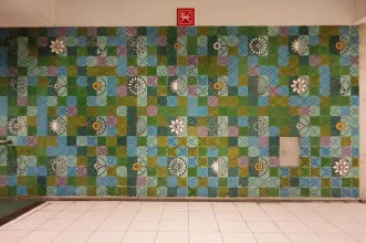 Local - Azulejos na Estação de Metro do Rossio - Santa Maria Maior| Lisboa| Área Metropolitana de Lisboa