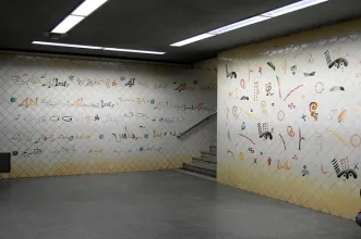 Local - Azulejos na Estação de Metro do Martim Moniz - Santa Maria Maior| Lisboa| Área Metropolitana de Lisboa