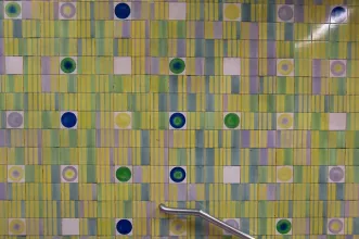 Local - Azulejos na Estação de Metro do Martim Moniz - Santa Maria Maior| Lisboa| Área Metropolitana de Lisboa