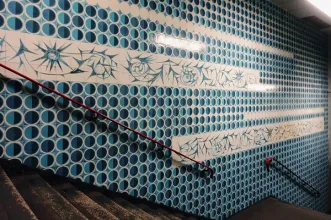 Local - Azulejos na Estação de Metro dos Anjos - Arroios| Lisboa| Área Metropolitana de Lisboa