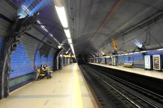 Local - Azulejos na Estação de Metro do Parque (Estação subterrânea) - Avenidas Novas| Lisboa| Área Metropolitana de Lisboa