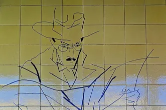 Local - Azulejos na Estação de Metro do Alto dos Moinhos - São Domingos de Benfica| Lisboa| Área Metropolitana de Lisboa