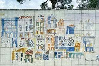 Local - Azulejos na Estação de Metro da Cidade Universitária - Alvalade| Lisboa| Área Metropolitana de Lisboa