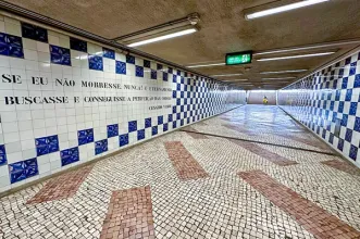 Local - Azulejos na Estação de Metro da Cidade Universitária - Alvalade| Lisboa| Área Metropolitana de Lisboa
