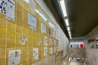 Local - Azulejos na Estação de Metro da Quinta das Conchas - Lumiar| Lisboa| Área Metropolitana de Lisboa