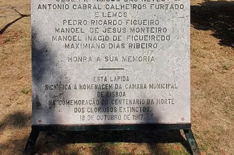 Local - Lápide comemorativa do Centenário da Morte dos "Mártires da Pátria" - Arroios| Lisboa| Área Metropolitana de Lisboa