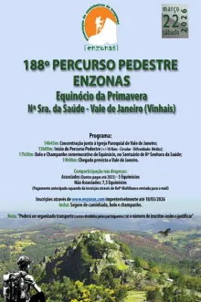 Evento - 188º PERCURSO PEDESTRE ENZONAS - EQUINÓCIO DA PRIMAVERA - Vinhais| Terras de Trás-os-Montes| Portugal - 21, mar 2026