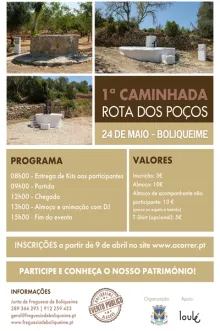 Evento - 1.ª Caminhada "Rota dos Poços"  - Loulé| Algarve| Portugal - 24, mai 2025