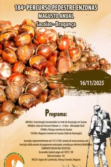 Evento - 184º PERCURSO PEDESTRE ENZONAS - MAGUSTO ANUAL - Bragança| Terras de Trás-os-Montes| Portugal - 16, nov 2025